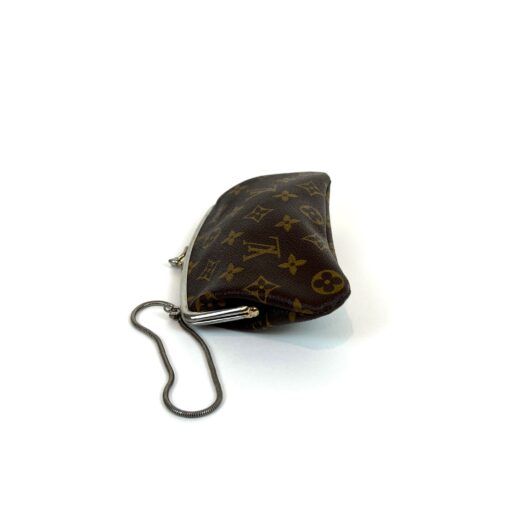 Louis Vuitton French Company Monogram Vintage Kiss lock Pouch Wristlet - Image 7