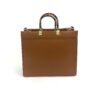 Fendi Medium Brown Caramel Sunshine Tote Shopper 5