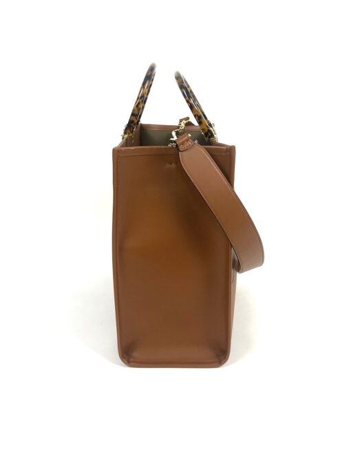 Fendi Medium Brown Caramel Sunshine Tote Shopper - Image 7