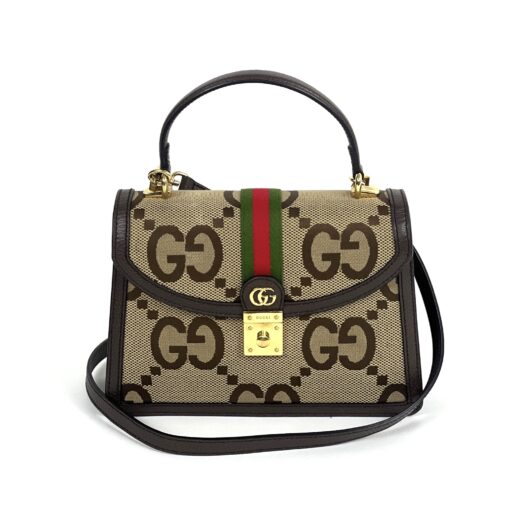 Gucci Ophidia Jumbo G Small Canvas Tote Shoulder Bag Beige - Image 22