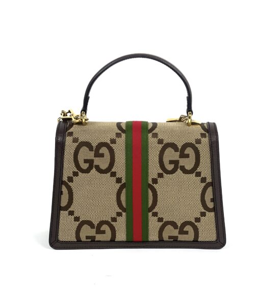 Gucci Ophidia Jumbo G Small Canvas Tote Shoulder Bag Beige - Image 6