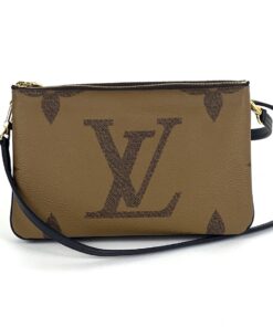 Louis Vuitton Reverse Monogram Giant Double Zip Pochette Crossbody 3