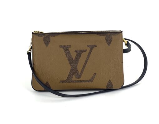 Louis Vuitton Reverse Monogram Giant Double Zip Pochette Crossbody