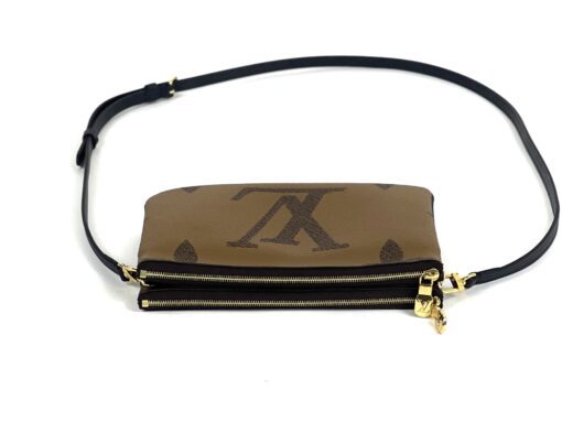 Louis Vuitton Reverse Monogram Giant Double Zip Pochette Crossbody - Image 14