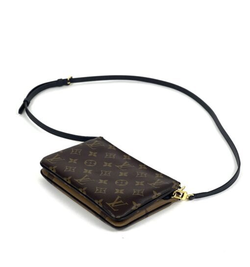 Louis Vuitton Reverse Monogram Giant Double Zip Pochette Crossbody - Image 12