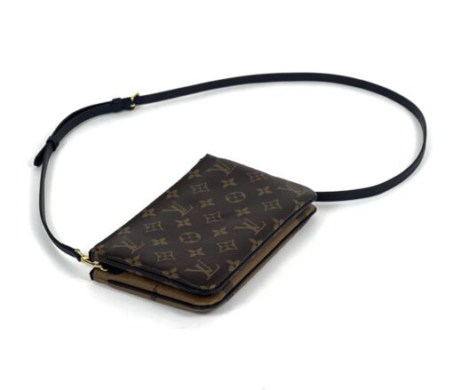 Louis Vuitton Reverse Monogram Giant Double Zip Pochette Crossbody - Image 11