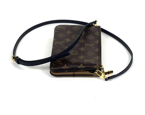 Louis Vuitton Reverse Monogram Giant Double Zip Pochette Crossbody - Image 9