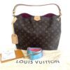 Louis Vuitton Monogram Graceful PM Tote with Peony 5