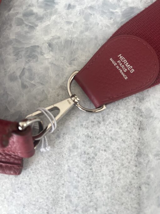 Hermes Evelyne PM Rubis Taurillon Leather Crossbody - Image 5