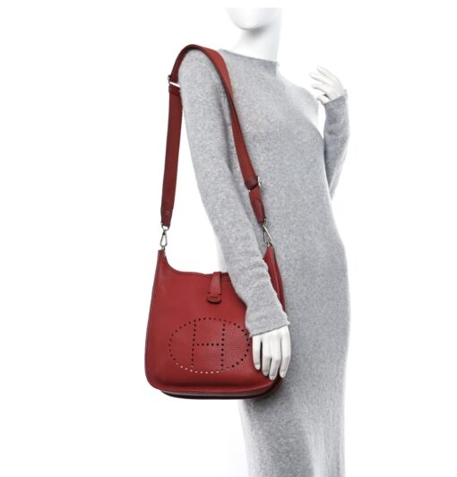 Hermes Evelyne PM Rubis Taurillon Leather Crossbody - Image 2