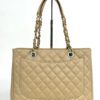 Chanel Caviar Quilted Grand Shopping Tote GST Beige Clair GHW 5