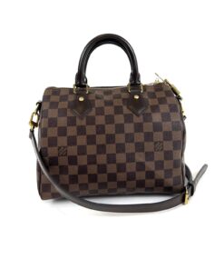 Louis Vuitton Damier Ebene Speedy Bandouliere 25 Red