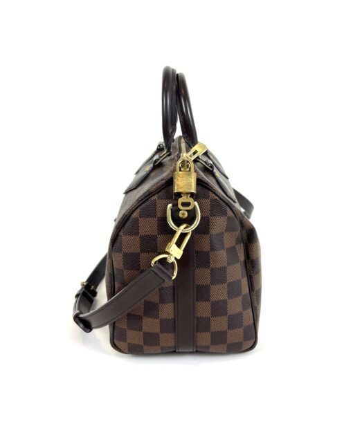 Louis Vuitton Damier Ebene Speedy Bandouliere 25 Red - Image 9