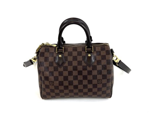 Louis Vuitton Damier Ebene Speedy Bandouliere 25 Red - Image 5