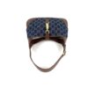 Gucci New Denim Monogram Calfskin Small Jackie 1961 Hobo Blue Tea Cuir 13