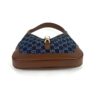 Gucci New Denim Monogram Calfskin Small Jackie 1961 Hobo Blue Tea Cuir 11