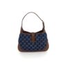 Gucci New Denim Monogram Calfskin Small Jackie 1961 Hobo Blue Tea Cuir 6