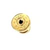 Hermes Mini Pop H Earrings Black Yellow Gold 9