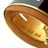 Hermes H Pop Necklace Black Glace Yellow Gold 3