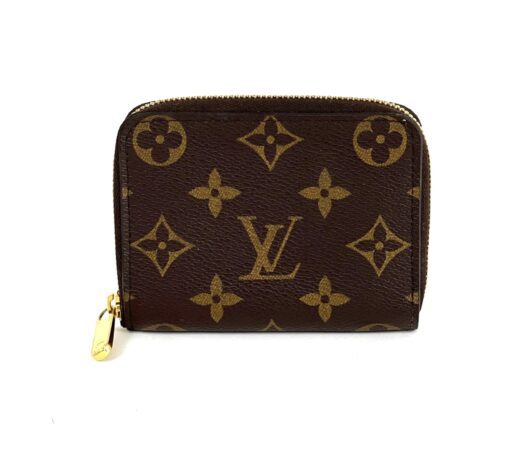 Louis Vuitton Monogram Canvas Zippy Coin Purse Wallet Brown