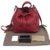 BOTTEGA VENETA Vesuvio Intrecciato Woven Red Nappa Leather Bucket Bag 4