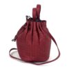 BOTTEGA VENETA Vesuvio Intrecciato Woven Red Nappa Leather Bucket Bag 9