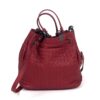 BOTTEGA VENETA Vesuvio Intrecciato Woven Red Nappa Leather Bucket Bag 5