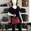 BOTTEGA VENETA Vesuvio Intrecciato Woven Red Nappa Leather Bucket Bag 2