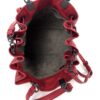 BOTTEGA VENETA Vesuvio Intrecciato Woven Red Nappa Leather Bucket Bag 11