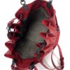 BOTTEGA VENETA Vesuvio Intrecciato Woven Red Nappa Leather Bucket Bag 10