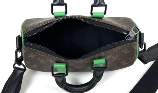 Louis Vuitton Monogram Macassar Keepall Bandouliere 25 Minty Green - Image 14