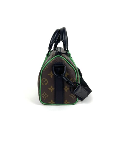 Louis Vuitton Monogram Macassar Keepall Bandouliere 25 Minty Green - Image 10