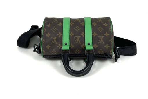 Louis Vuitton Monogram Macassar Keepall Bandouliere 25 Minty Green - Image 9