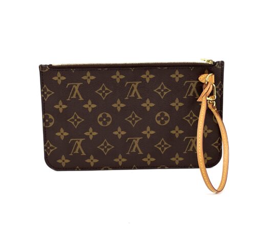 Louis Vuitton Monogram Beige Neverfull Pochette
