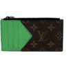 Louis Vuitton Monogram Calfskin Coin Card Holder Green
