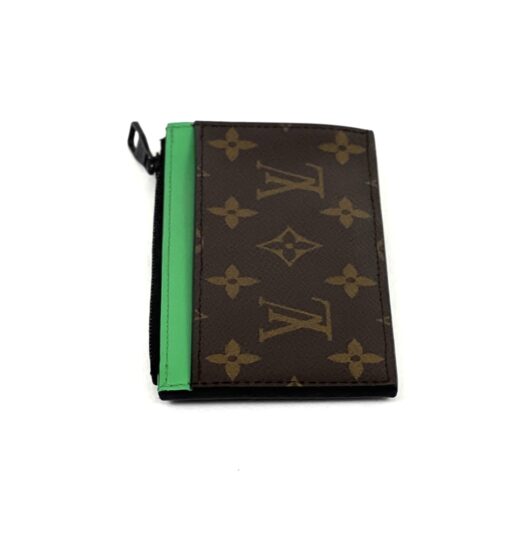 Louis Vuitton Monogram Calfskin Coin Card Holder Green - Image 11