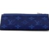 Louis Vuitton Cobalt Blue Monogram Taigarama Coin Card Holder 5