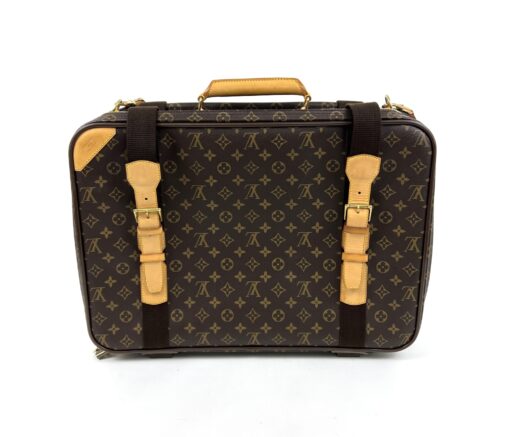 Louis Vuitton Monogram Satellite 53 Soft Suitcase with long strap - Image 12