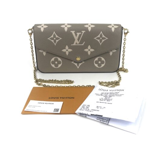 Louis Vuitton Felicie Turtledove Bicolor Crossbody with Both Inserts - Image 5