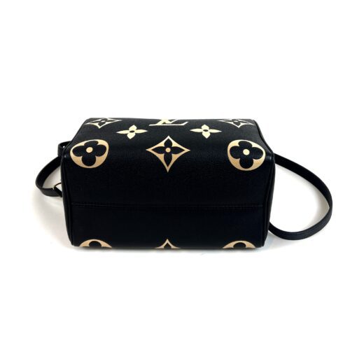 Bi-Color Black/Cream Monogram Empreinte Leather Speedy 25 Bandouliere Bag - Image 9