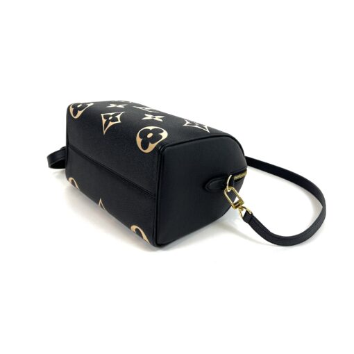 Bi-Color Black/Cream Monogram Empreinte Leather Speedy 25 Bandouliere Bag - Image 8