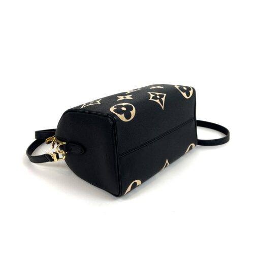 Bi-Color Black/Cream Monogram Empreinte Leather Speedy 25 Bandouliere Bag - Image 7