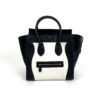 Celine Elephant Calfskin Medium Bi-Color Luggage Black White
