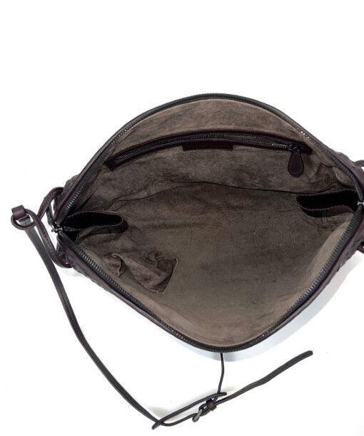 Bottega Veneta Nappa Intrecciato Nodini Crossbody Messenger Chocolate Brown - Image 5