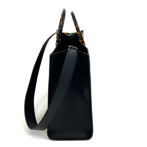 Fendi Black on Black Medium Sunshine Shopper Vitello King - Image 8