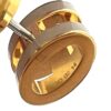 Hermes Mini Pop H Earrings Marron Glace Yellow Gold 7
