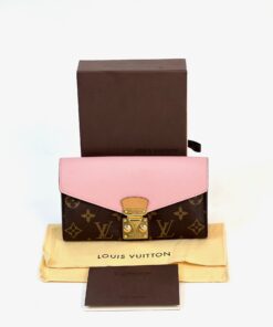 Louis Vuitton Pallas Long Wallet Monogram with Rose Ballerine 2