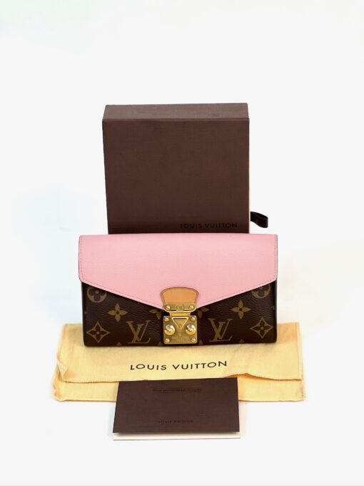 Louis Vuitton Pallas Long Wallet Monogram with Rose Ballerine - Image 2
