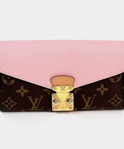 Louis Vuitton Pallas Long Wallet Monogram with Rose Ballerine