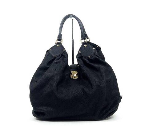 Louis Vuitton Black Leather Mahina XL Hobo